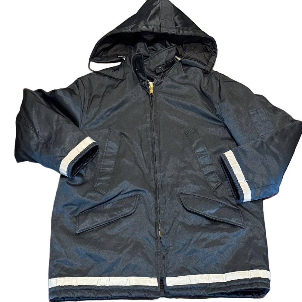Spiewak Quilted Hooded Waterproof Jacket with Reflective Stripes Style 9166